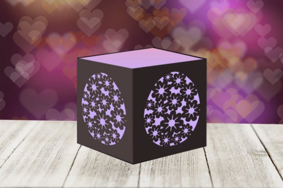 Floral Easter Tealight Box SVG
