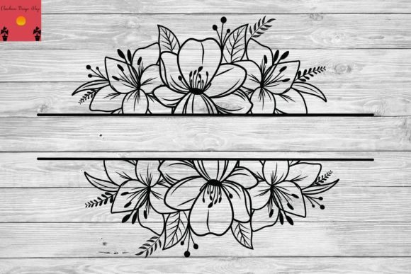Floral Frame Split
