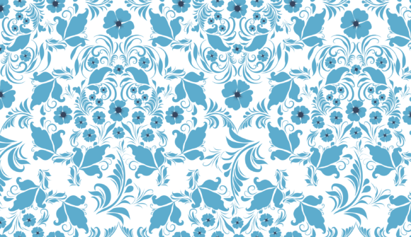 Floral Seamless Pattern SVG