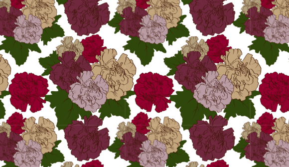 Floral Spring Pattern SVG