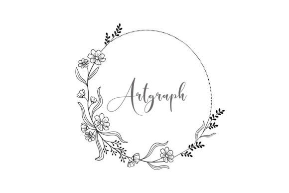 Floral Wedding Invitation Card Frame