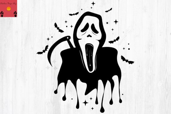 Ghost Halloween SVG, Face Ghost SVG