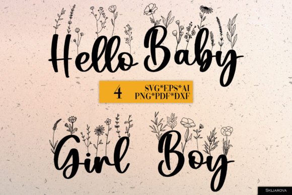 Hello Baby SVG PNG EPS