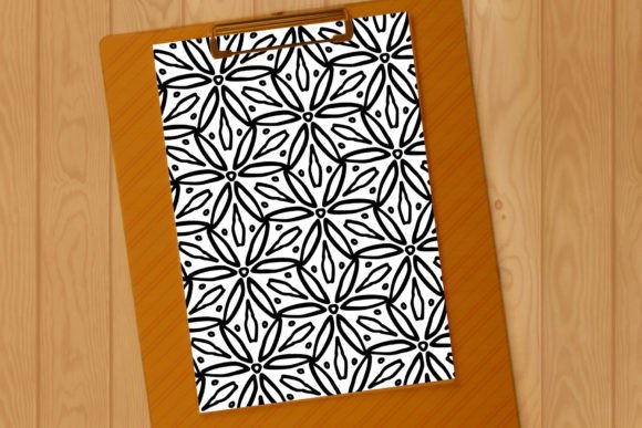 Long Petal Interlocking Blossoms Pattern