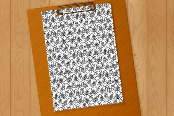 Spring Tulips Daisies Violets Pattern