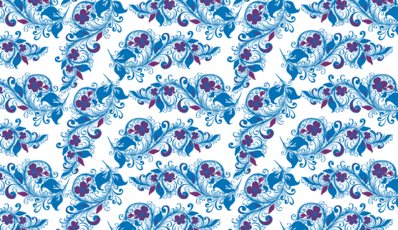 Vintage Floral Seamless Pattern SVG